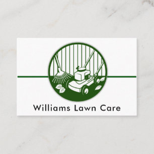 Tarjeta De Visita Personalice el jardín de cultivo de césped 100
