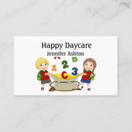 Tarjeta De Visita Personaliza a los niños felices del preescolar