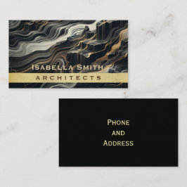 Tarjeta De Visita Personaliza la arquitectura moderna de mármol de o