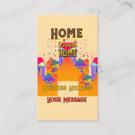 Tarjeta De Visita Personaliza la propiedad residencial Sweet Home