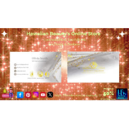 Tarjeta De Visita Personalizable Beautician Elegant Business Card 3