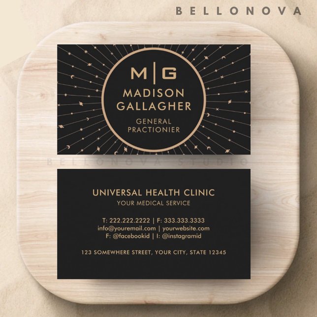 Tarjeta De Visita Personalizable Black Space Cosmos Profesional (Customizable Black Space Cosmos Professional Business Card)