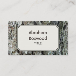 Tarjeta De Visita Personalizable botánico personalizado corteza