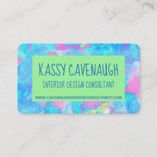 Tarjeta De Visita Personalizable Colorido