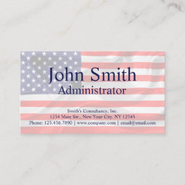 Tarjeta De Visita Personalizable de Bandera de Estados Unidos