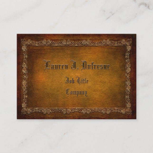 Tarjeta De Visita Personalizable de Braxton (Anverso)