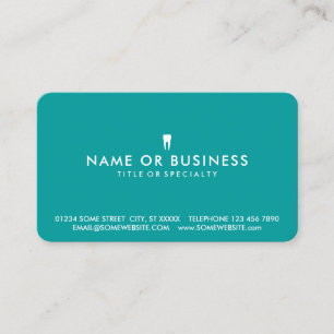 Tarjeta De Visita Personalizable de color Simple Dentistry
