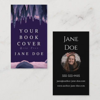 Tarjeta De Visita Personalizable de cubierta del libro de autor simp