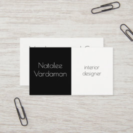 Tarjeta De Visita Personalizable de diseño interior elegante