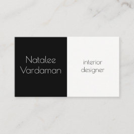 Tarjeta De Visita Personalizable de diseño interior elegante