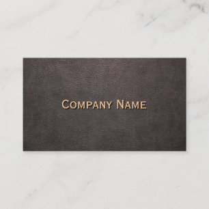 Tarjeta De Visita Personalizable de fondo de cuero oscuro