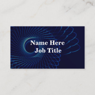 Tarjeta De Visita Personalizable de fondo de espiral azul