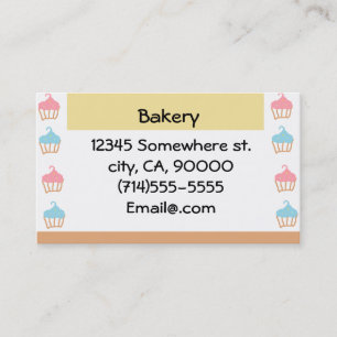 Tarjeta De Visita Personalizable de la panadería