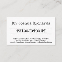 Tarjeta De Visita Personalizable de médica médico gracioso