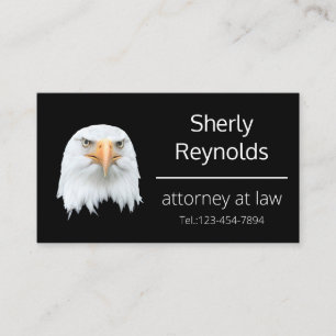 Tarjeta De Visita Personalizable de moda del águila calva