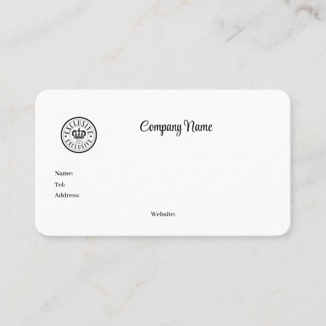 Tarjeta De Visita Personalizable de negocio o servicio que puede agr (Anverso)