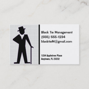 Tarjeta De Visita Personalizable de Silhouette para el hombre bailar