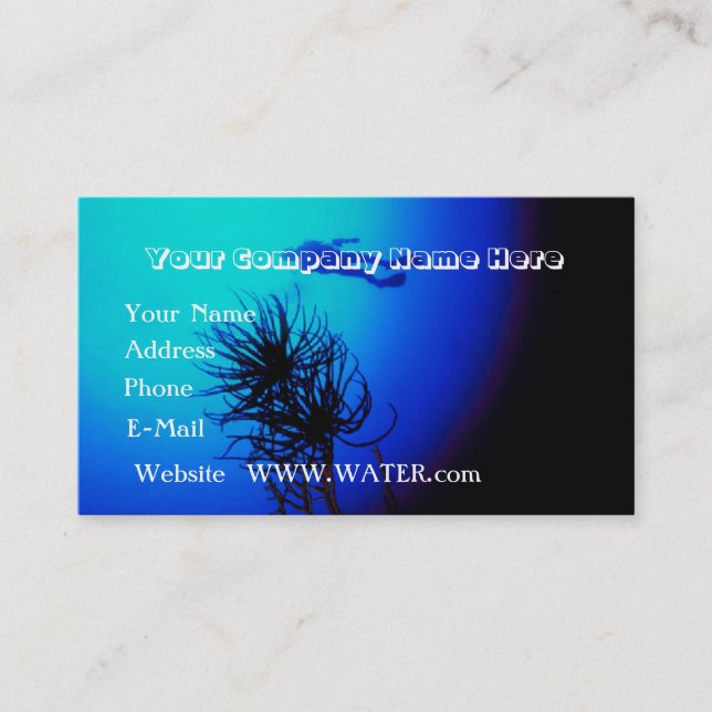 Tarjeta De Visita Personalizable del buceo con escafandra (Anverso)