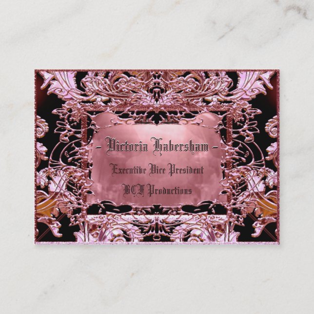 Tarjeta De Visita Personalizable del cordial de Adella (Anverso)