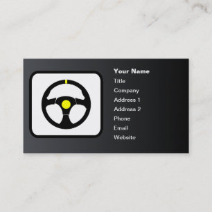 Tarjeta De Visita Personalizable del logotipo del controlador de Car