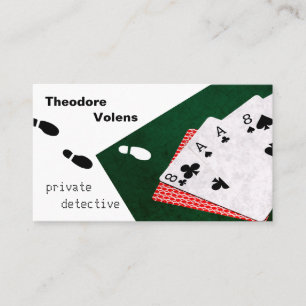 Tarjeta De Visita Personalizable divertido de detective privado
