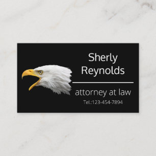Tarjeta De Visita Personalizable elegante del Bald Eagle