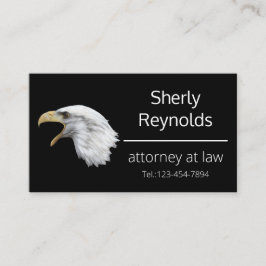 Tarjeta De Visita Personalizable elegante del Bald Eagle