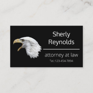 Tarjeta De Visita Personalizable elegante del Bald Eagle