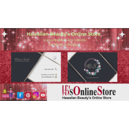 Tarjeta De Visita Personalizable Elegante Plantilla Floral 14