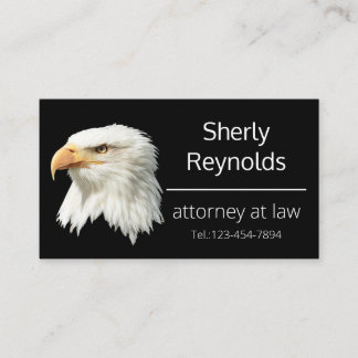 Tarjeta De Visita Personalizable exquisito del águila calva