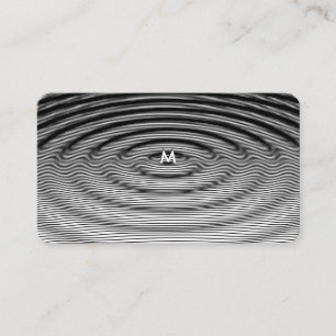 Tarjeta De Visita Personalizable moderno de diseño de patrón de onda