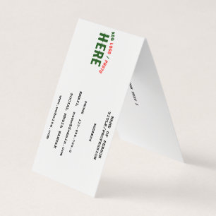 TARJETA DE VISITA PERSONALIZABLE MODERNO ESTILO BLANCO VERIFICADO MA