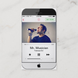 Tarjeta De Visita personalizable Namecard del iPhone 5 para los