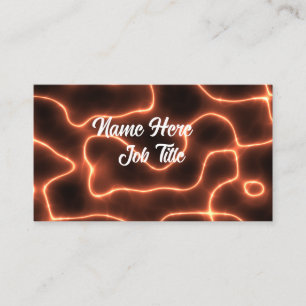 Tarjeta De Visita Personalizable naranja Lightning