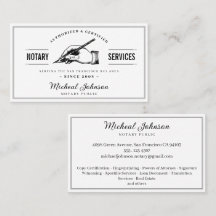 Personalizable notarial profesional de vintage