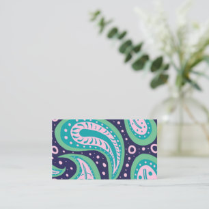 Tarjeta De Visita Personalizable Paisley