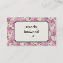 Personalizable rosado botánico floral del geranio