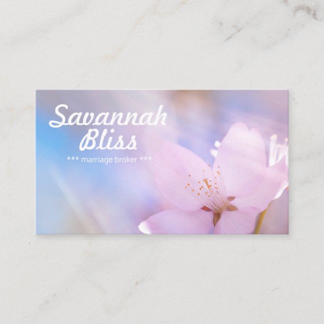 Tarjeta De Visita Personalizable rosado del corredor del matrimonio (Anverso)