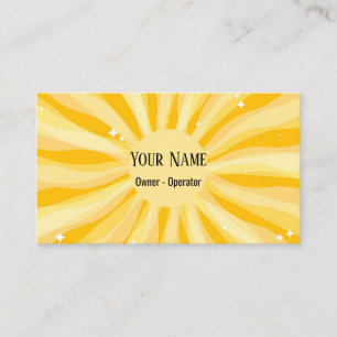 Tarjeta De Visita Personalizable sunshine whimsical