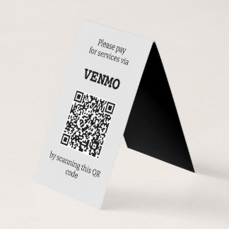 Tarjeta De Visita Personalizable tres código QR dos lados plegado