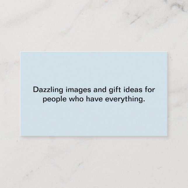 Tarjeta de visita personalizada (Reverso)