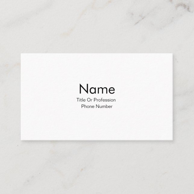 Tarjeta de visita personalizada (Anverso)