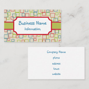 Tarjeta de visita personalizada alegre