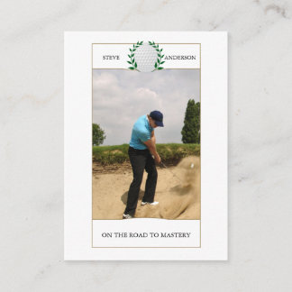 Tarjeta de visita personalizada Classic Golf Club