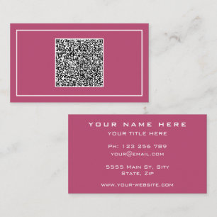 Tarjeta de visita personalizada con información de