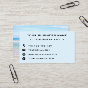 Tarjeta de visita personalizada con sus fotos