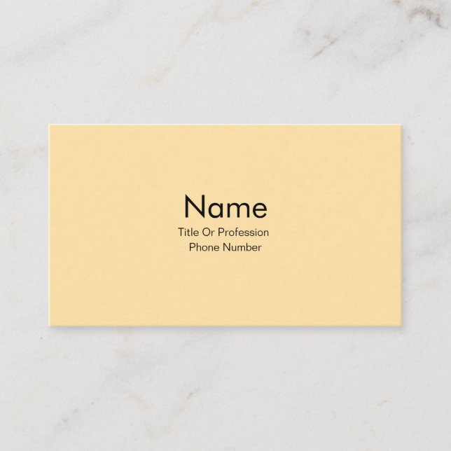 Tarjeta de visita personalizada Creme  (Anverso)