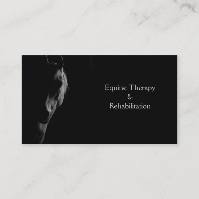 Tarjeta de visita personalizada Dark Horse (Anverso)