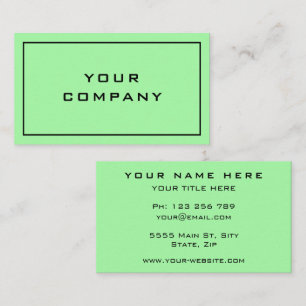 Tarjeta de visita personalizada de diseño profesio