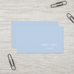 Tarjeta de visita personalizada de lino